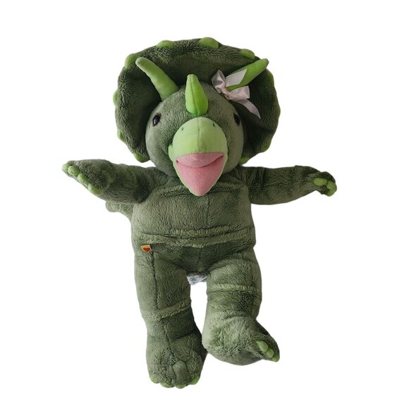 Triceratops Dinosaur Plush Toy With Pink Bow 18" Build A Bear - Picture 1 of 6